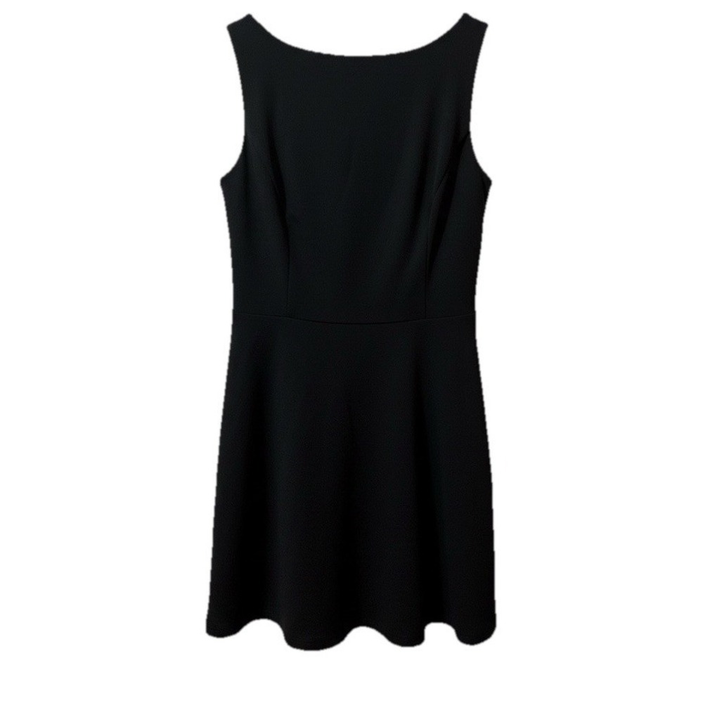 RIHOAS Dress L Black Fit & Flair‎ Back V Minimalist Quiet Luxury Capsule